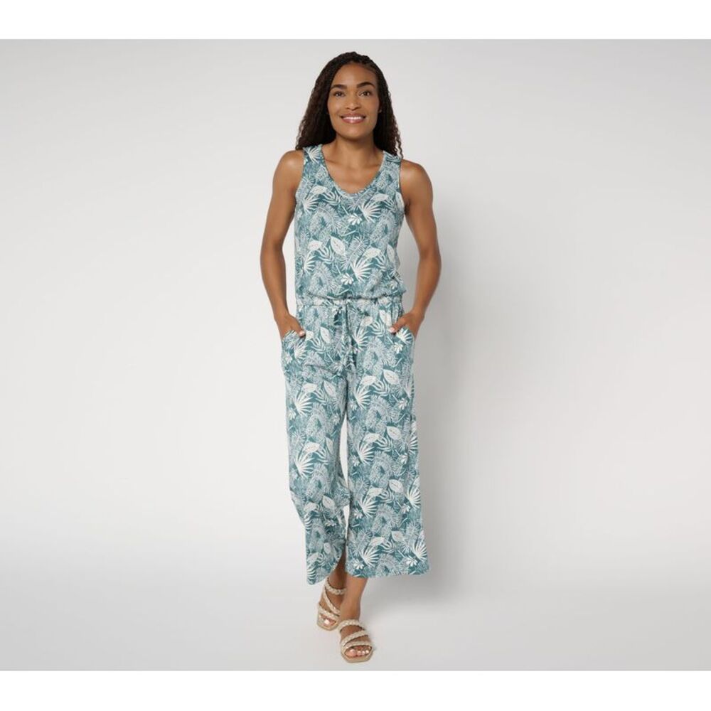 Muk Luks Women's Petite Sleepwear 3XP Cloud Knit Sleeveless Multi-colored